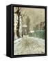 Back Street, Montmartre-Fritz Thaulow-Framed Stretched Canvas