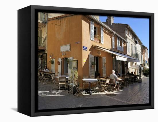 Back Street Restaurants, St. Tropez, Var, Provence, Cote D'Azur, France, Europe-Peter Richardson-Framed Stretched Canvas