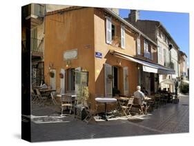 Back Street Restaurants, St. Tropez, Var, Provence, Cote D'Azur, France, Europe-Peter Richardson-Stretched Canvas