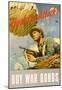 Back the Attack! Buy War Bonds WWII War Propaganda Art Print Poster-null-Mounted Poster