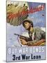 Back the Attack! War Bonds Poster-null-Mounted Giclee Print