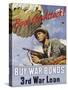 Back the Attack! War Bonds Poster-null-Stretched Canvas