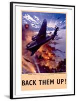 Back Them Up! Raid by Hudsons Bombers on Warships-null-Framed Premium Giclee Print