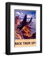 Back Them Up! Raid by Hudsons Bombers on Warships-null-Framed Art Print