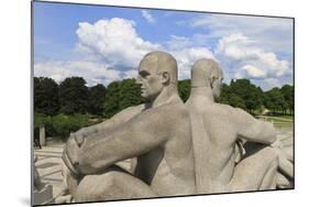 Back to Back, Detail of a Sculptural Group on the Monolith Plateau by Gustav Vigeland, Frogner Park-Eleanor Scriven-Mounted Photographic Print