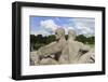 Back to Back, Detail of a Sculptural Group on the Monolith Plateau by Gustav Vigeland, Frogner Park-Eleanor Scriven-Framed Photographic Print