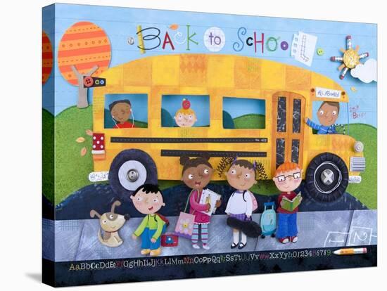 Back to School Bus-Holli Conger-Stretched Canvas