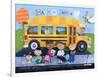 Back to School Bus-Holli Conger-Framed Giclee Print