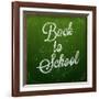 Back to School, Chalk Blackboard-Ozerina Anna-Framed Art Print