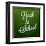 Back to School, Chalk Blackboard-Ozerina Anna-Framed Art Print