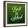 Back to School, Chalk Blackboard-Ozerina Anna-Framed Art Print