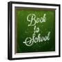 Back to School, Chalk Blackboard-Ozerina Anna-Framed Art Print