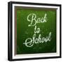 Back to School, Chalk Blackboard-Ozerina Anna-Framed Premium Giclee Print