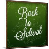 Back to School, Chalk Blackboard-Ozerina Anna-Mounted Premium Giclee Print