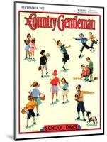 "Back to School," Country Gentleman Cover, September 1, 1932-Kraske-Mounted Giclee Print