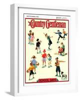 "Back to School," Country Gentleman Cover, September 1, 1932-Kraske-Framed Giclee Print