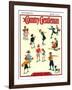 "Back to School," Country Gentleman Cover, September 1, 1932-Kraske-Framed Giclee Print