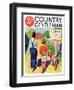 "Back to School," Country Gentleman Cover, September 1, 1935-William Meade Prince-Framed Giclee Print