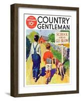 "Back to School," Country Gentleman Cover, September 1, 1935-William Meade Prince-Framed Giclee Print