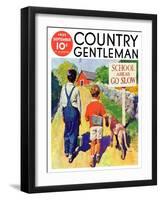 "Back to School," Country Gentleman Cover, September 1, 1935-William Meade Prince-Framed Giclee Print