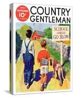 "Back to School," Country Gentleman Cover, September 1, 1935-William Meade Prince-Stretched Canvas