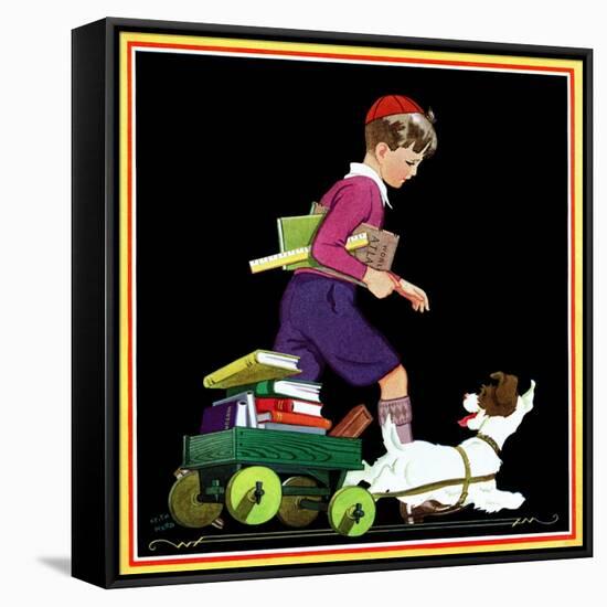 Back to School Helper - Child Life-Keith Ward-Framed Stretched Canvas