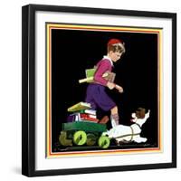 Back to School Helper - Child Life-Keith Ward-Framed Giclee Print