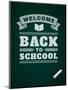 Back to School Message on Blackboard-VikaSuh-Mounted Art Print