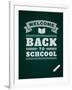 Back to School Message on Blackboard-VikaSuh-Framed Art Print