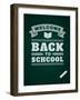 Back to School Message on Blackboard-VikaSuh-Framed Art Print