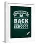 Back to School Message on Blackboard-VikaSuh-Framed Art Print