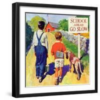 "Back to School,"September 1, 1935-William Meade Prince-Framed Giclee Print