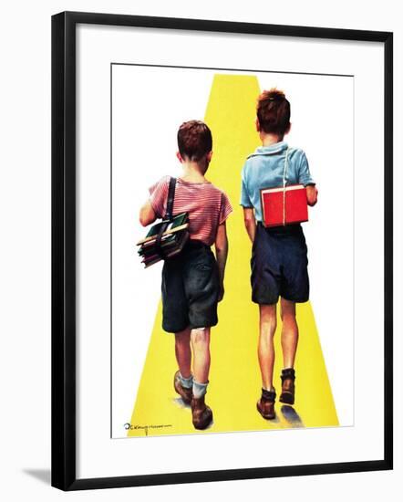"Back to School,"September 11, 1937-Robert C. Kauffmann-Framed Giclee Print