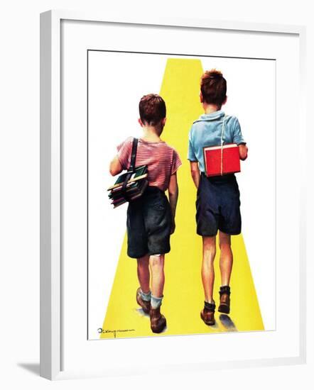 "Back to School,"September 11, 1937-Robert C. Kauffmann-Framed Giclee Print