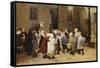 Back to School-Henri Jules Jean Geoffroy-Framed Stretched Canvas