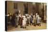 Back to School-Henri Jules Jean Geoffroy-Stretched Canvas