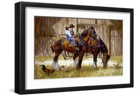 Back to the Barn-Jim Daly-Framed Art Print