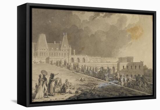 Back to the Drive for Mr Dauphin Old Castle of Meudon-Jean Baptiste Isabey-Framed Stretched Canvas