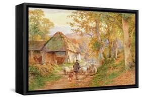 Back to the Fold-Charles James Adams-Framed Stretched Canvas