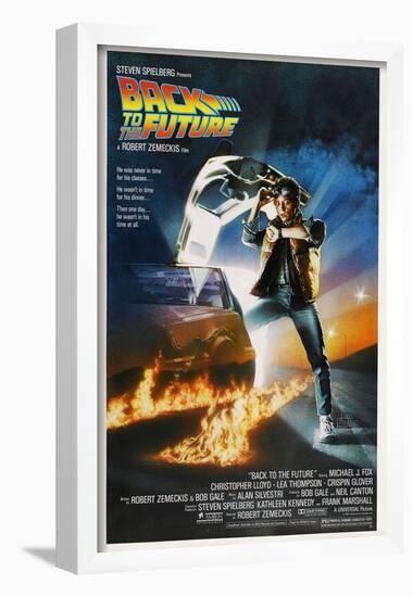 BACK TO THE FUTURE [1985], directed by ROBERT ZEMECKIS.-null-Framed Poster