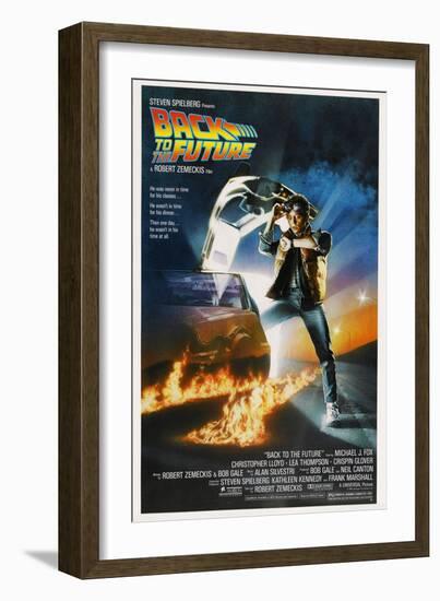 BACK TO THE FUTURE [1985], directed by ROBERT ZEMECKIS.-null-Framed Poster