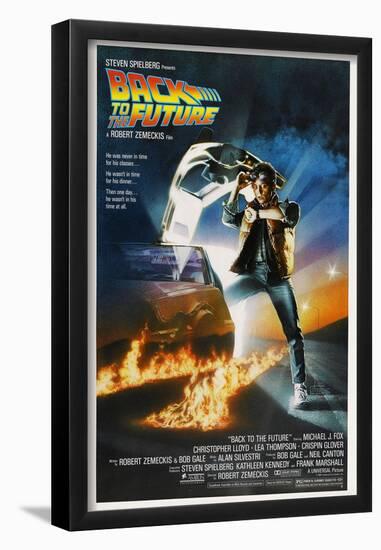 BACK TO THE FUTURE [1985], directed by ROBERT ZEMECKIS.-null-Framed Poster