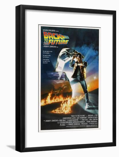 BACK TO THE FUTURE [1985], directed by ROBERT ZEMECKIS.-null-Framed Poster