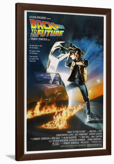 BACK TO THE FUTURE [1985], directed by ROBERT ZEMECKIS.-null-Framed Poster