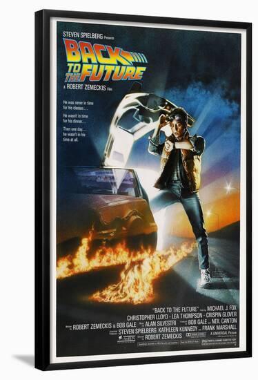 BACK TO THE FUTURE [1985], directed by ROBERT ZEMECKIS.-null-Framed Standard Poster