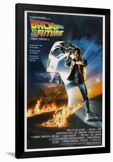 BACK TO THE FUTURE [1985], directed by ROBERT ZEMECKIS.-null-Framed Poster