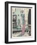 Back View of a High Waisted Draped Gown with Train by Zimmerman-Louis Strimpl-Framed Art Print