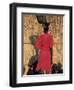 Back View of a Nuer Woman Carrying a Wicker Cradle or Crib on Her Head, Ilubador State, Ethiopia-Bruno Barbier-Framed Premium Photographic Print