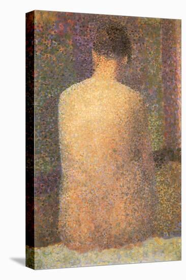 Back View of Nude, 1886-Georges Seurat-Stretched Canvas