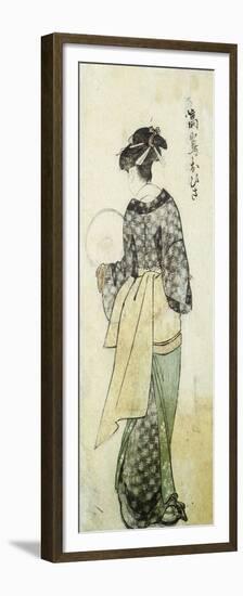 Back View of Ohisa-Kitagawa Utamaro-Framed Premium Giclee Print